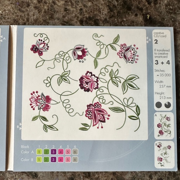 Pfaff creative grand hoop design cd set- like new - Picture 4 of 4